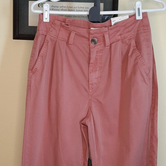 NWT!!! So Rose Super Cute Paper Bag High Waist Pants - Picture 3 of 12